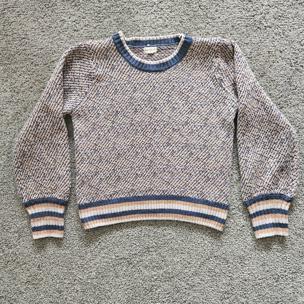 Hem & Thread Sweater size Small Blue Yellow